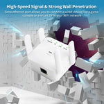 1200Mbps 5GHz Wireless WiFi Extender | Boost Your Internet with Dual-Band Repeater & Firewall-univazo- and 9806447771914, 1200Mbps 5GHz Wireless WiFi Extender | Boost Your Internet with Dual-Band Repeater & Firewall, , univazo, univazo