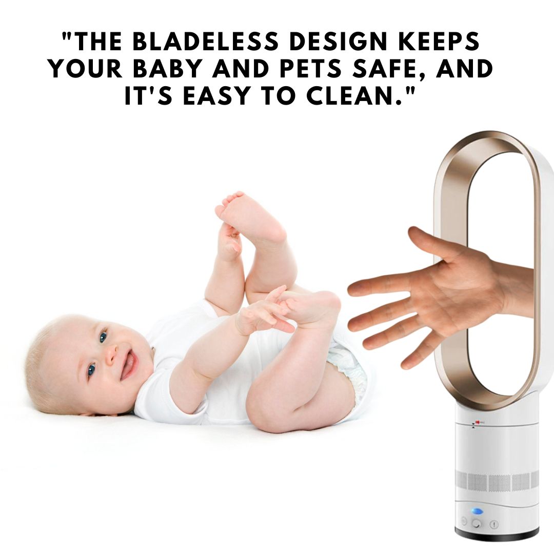 16 Inch Bladeless Fan With Remote Control-univazo- and 9806442135818, 16 Inch Bladeless Fan With Remote Control, , univazo, univazo