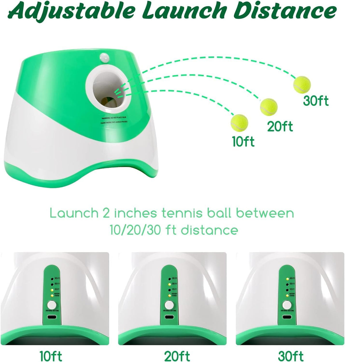 Automatic Dog Ball Thrower With 3 Distance Settings