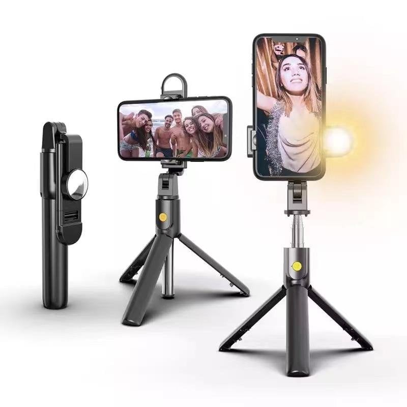 6 In 1 Wireless Bluetooth Selfie Stick With Fill Light