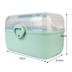 3-Layer Medicine Storage Box – Durable, Portable, and Lockable First Aid Organizer