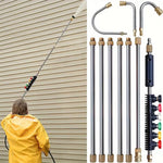 4000 PSI Telescoping High Pressure Washer Wand Set for Gutter & Roof Drainage & Walls Cleaning