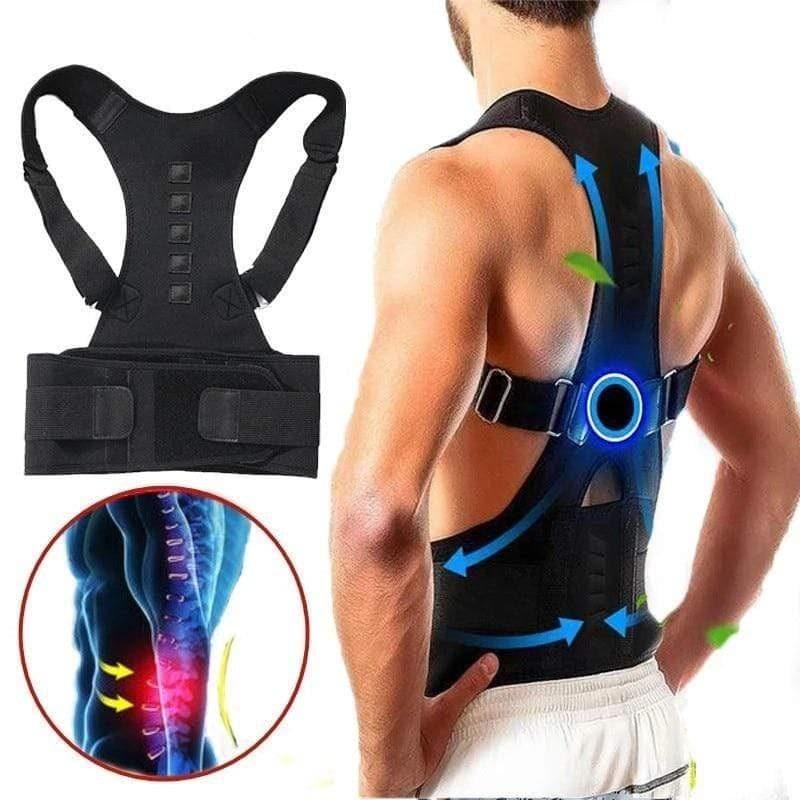 Adjustable Magnetic Therapy UK Posture Corrector and Back Support Brace Belt for Men and Women (S-XXL)-Support brace-univazo- and 9806427685130, Adjustable Magnetic Therapy UK Posture Corrector and Back Support Brace Belt for Men and Women (S-XXL), Support brace, univazo, Back Support Belt, Magnetic Therapy Posture Corrector, Posture corrector, UK Stock, univazo