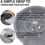 All Purpose Automatic Cup Washer-univazo- and QASUK502973655943789806384038154, All Purpose Automatic Cup Washer, , univazo, All Purpose Automatic Cup Whasher - Automatic Glass Rinser Faucet Bottle Washer Cup Cleaner For Sink Attachment New