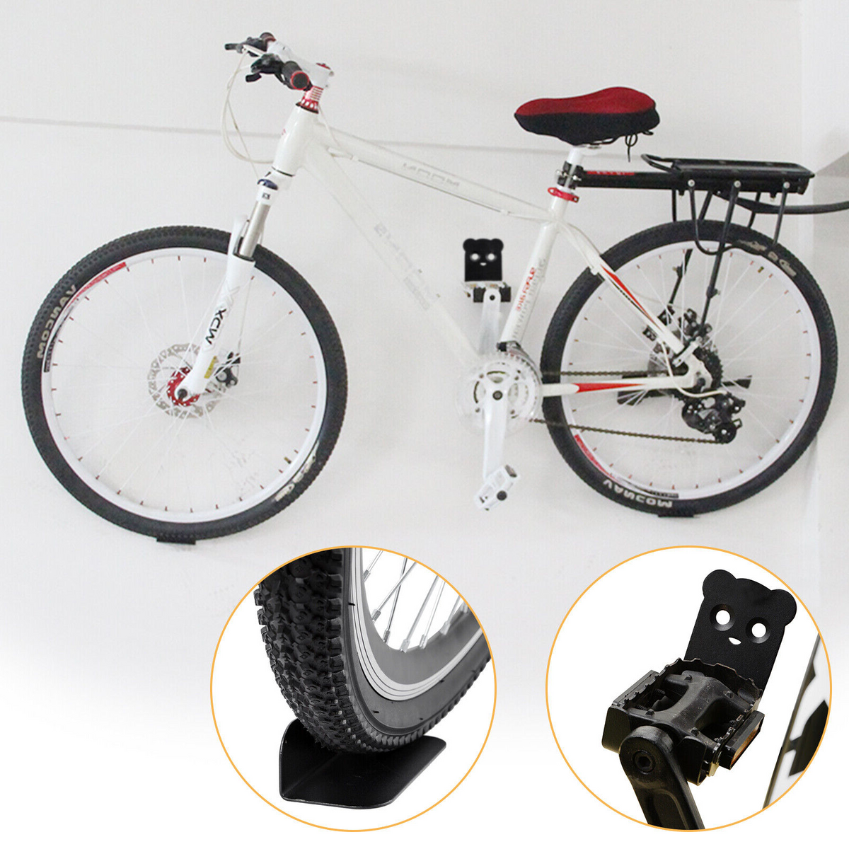 Bike Wall Mount Hook Hanger Rack-univazo- and QASUK502974285417069806417199370, Bike Wall Mount Hook Hanger Rack, , univazo, bicycle storage, bike holder wall, bike storage for garage, Bike Wall Mount Hook Hanger Rack, wall bike mount, wall mount bike rack