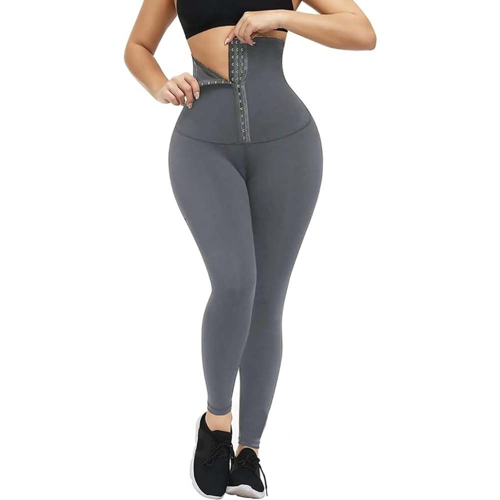 High-Waist Gym Leggings with Built-In Waist Trainer – Sculpt and Support