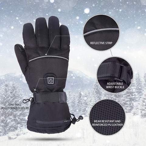univazo - 2 Pairs Of Unisex Heated Gloves