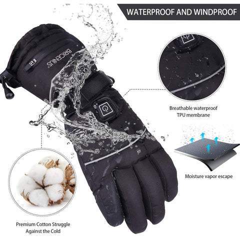 univazo - 2 Pairs Of Unisex Heated Gloves