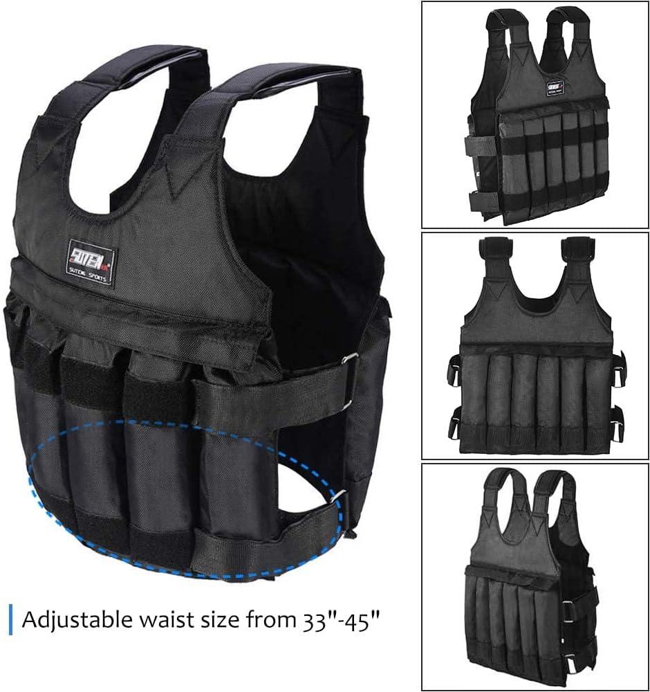 univazo - 30KG Adjustable Exercise Loading Weight Vest - Weighted Vest Adjustable for Exercise