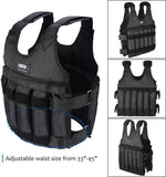 univazo - 30KG Adjustable Exercise Loading Weight Vest - Weighted Vest Adjustable for Exercise